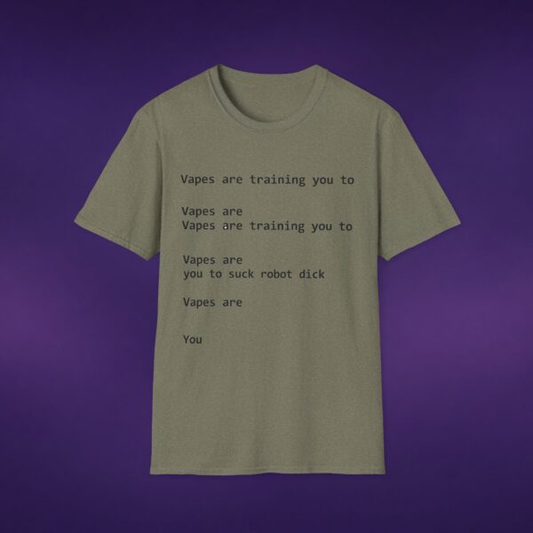 Vapes Are Training You To Suck Robot Dick White Tee
