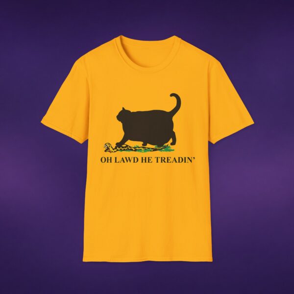 Oh Lawd He Treadin Gadsden Cat Tee