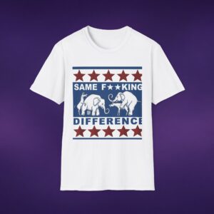 7118279391970651899_2048_custom.jpeg Same F*cking Difference Donkey Elephant Tee