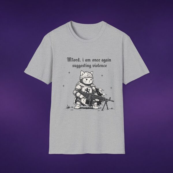 2648544829494262217_2048_custom.jpeg M'lord I Am Once Again Suggesting Violence Cat Knight Tee
