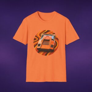 Orange Wedge Supercar Retro Tee