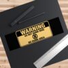 Warning: Do Not Dumb Here Bumper Sticker