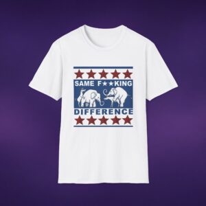 8975993636805009137_2048_custom.jpeg Same F*cking Difference Donkey Elephant Tee