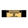 Warning: Do Not Dumb Here Bumper Sticker